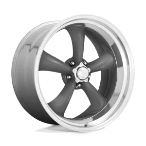 American Racing Vintage – VN215 CLASSIC TORQ THRUST II – Grey – 15″x6″ -6mm – Summer Wheels – VN2155665US